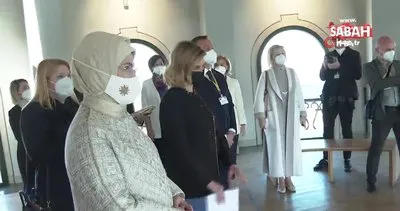 Emine Erdoğan, Ukrayna Devlet Başkanı Zelenskiy’nin eşi Olena Zelenska ile Galata Kulesi’ni ziyaret etti | Video