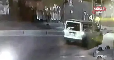 Yabancı uyruklu şahsın sokak ortasında vurulma anı kamerada | Video