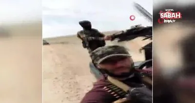 Suriye’de rejim güçlerine ait aracın mayın patlaması ile havaya uçma anı kameraya yansıdı!