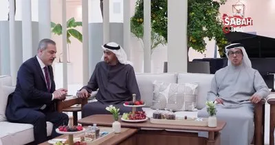 Dışişleri Bakanı Fidan, BAE Devlet Başkanı Zayed Al Nahyan ile görüştü | Video