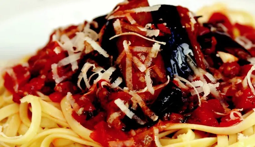 Patlıcanlı Spagetti