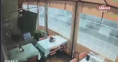 Alanya’da kadın hırsız lokantadan 25 kiloluk tüpü çaldı | Video