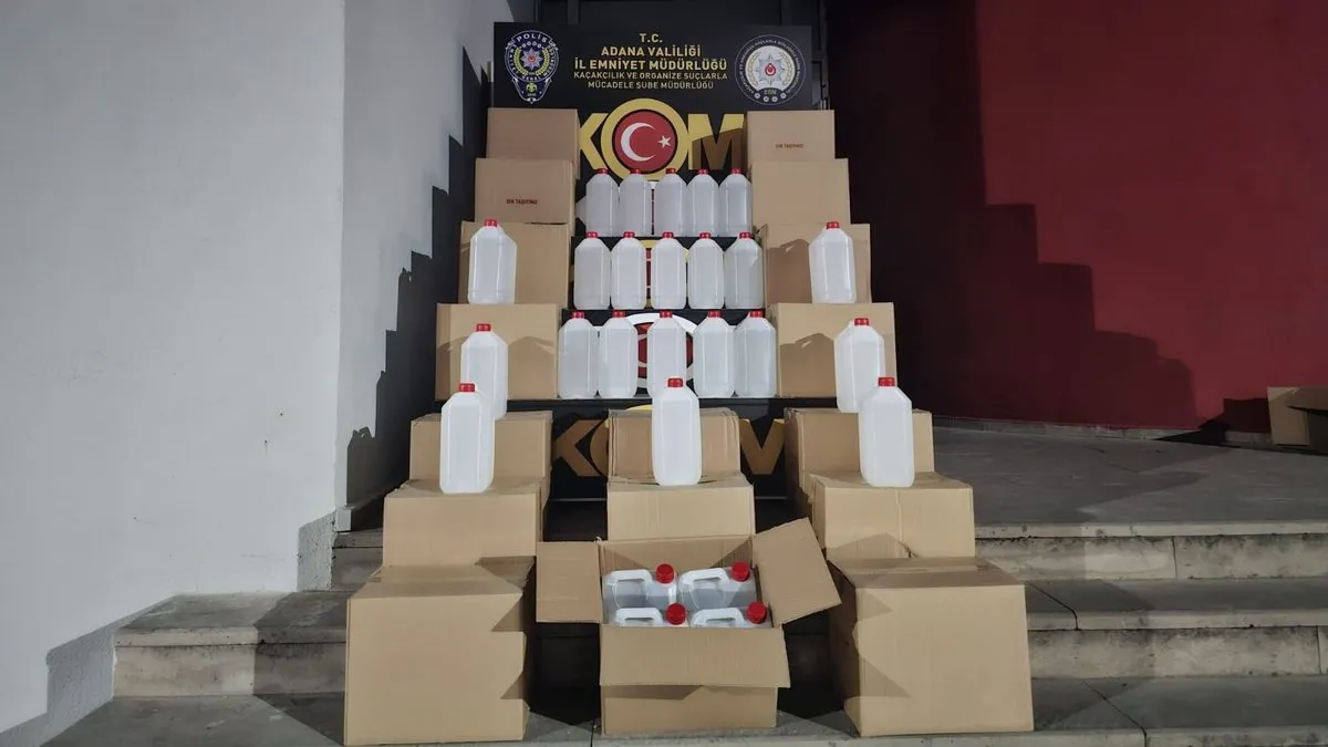 980 litre sahte içki ele geçirildi