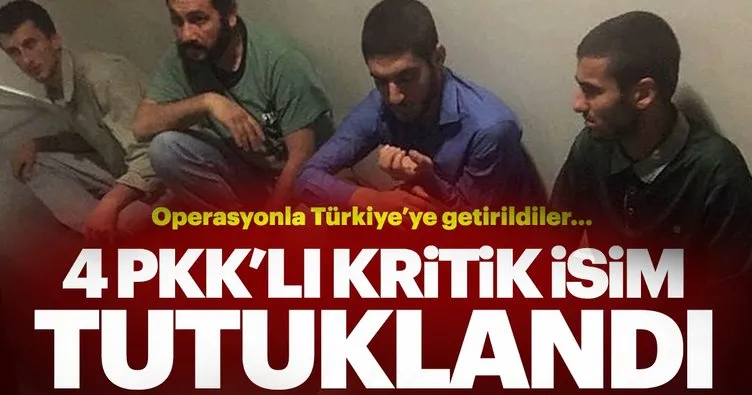 MİT operasyonuyla yakalanan 4 PKK’lı tutuklandı!