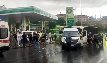 İstanbul’da yürekleri ağza getiren kaza! İETT otobüsü akaryakıt istasyonuna daldı #istanbul