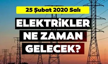 25 Şubat 2020 BEDAŞ İstanbul elektrik kesintisi olan ilçeler listesi!