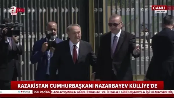 Kazakistan Cumhurbaşkanı Nazarbayev Ankara'da