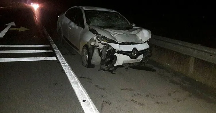 Sivas’ta trafik kazası :1 yaralı