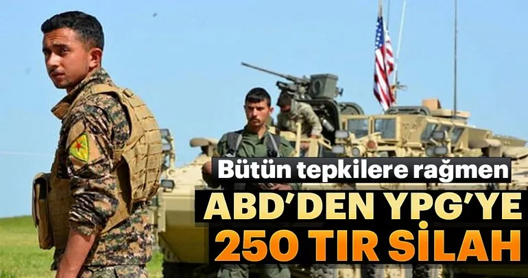 ABD’den YPG’ye 250 TIR silah