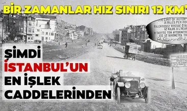 Şimdi İstanbul’un en işlek caddesi! Bir zamanlar hız sınırı 12 KM’ydi- İşte ilk kez göreceğiniz Eski İstanbul fotoğrafları