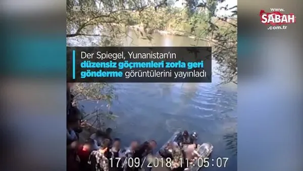 Der Spiegel, Yunanistan'ın düzensiz göçmenleri zorla geri gönderme görüntülerini yayınladı