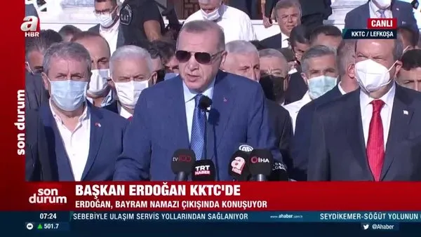 Başkan Erdoğan'dan bayram namazı sonrası Kabil mesajı | Video