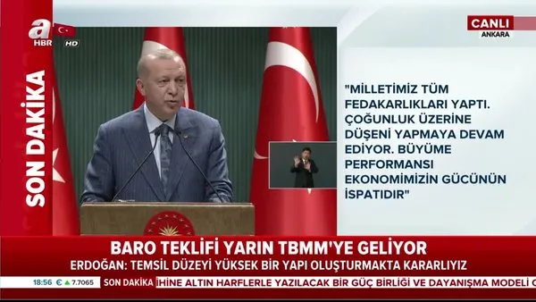 Son dakika! Başkan Erdoğan açıkladı: Baro teklifi yarın TBMM'ye geliyor | Video