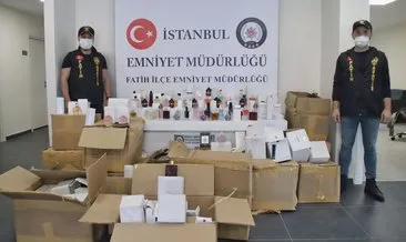 Fatih’te milyonluk kadın parfümü operasyonu