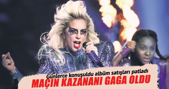 Maçın kazananı Gaga oldu