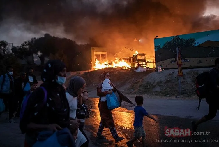 Yunanistan’daki Moria sığınmacı kampında ikinci kez yangın çıktı