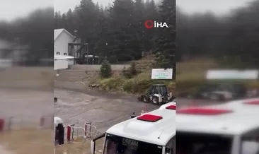 Uludağ’a sezonun ilk karı yağdı
