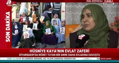 Diyarbakır’da nöbet tutan bir anne daha evladına kavuştu!