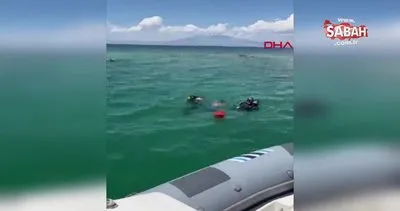 Van Gölü’nde akıntıya kapılan 2 arkadaş boğuldu | Video