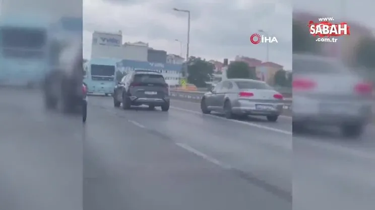 Kartal D-100'de makas terörü kamerada | Video