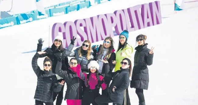 Cosmopolitan ekibinin Palandöken çıkarması