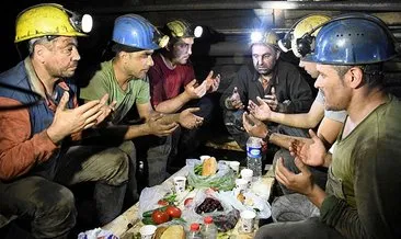 Maden işçileri yerin 300 metre altında ilk sahuru yaptı