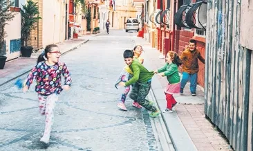 Çocuklarla açık havada eğlence