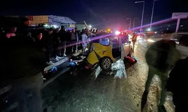 Şırnak’ta TIR, taksiye arkadan çaprtı: 2 ölü, 5 yaralı