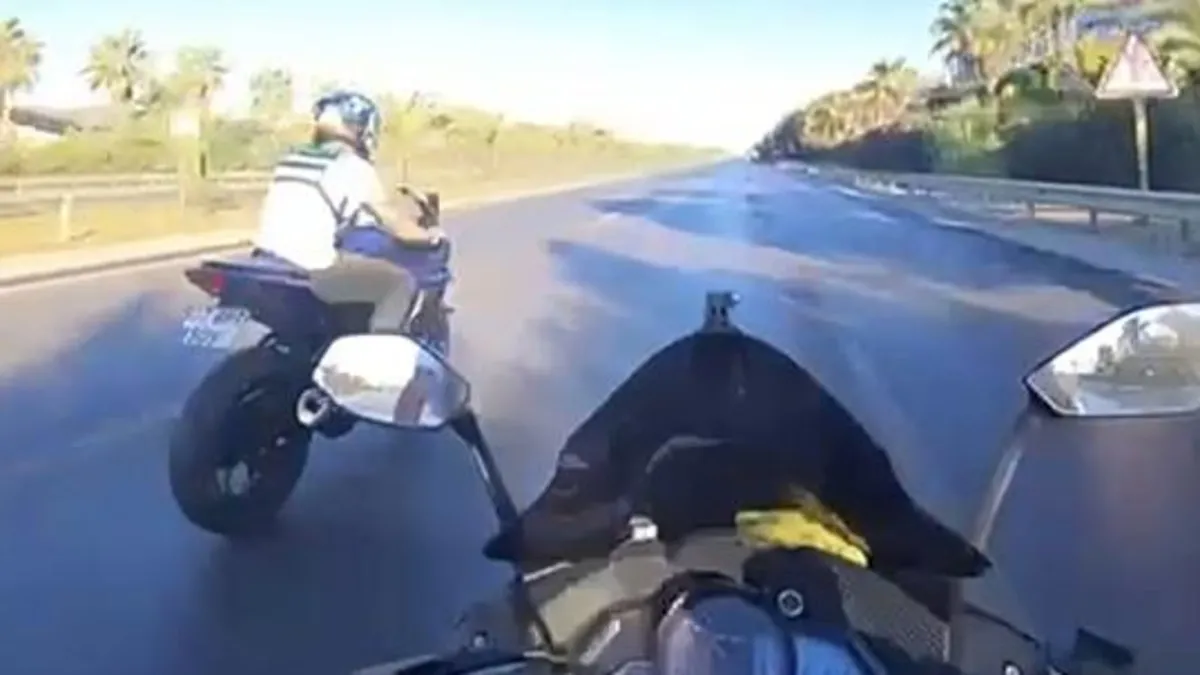 Arkadaşının ölümü kask kamerasına yansıdı Arkadaşının ölümü kask kamerasına yansıdı