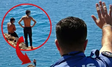 Antalya’da tehlikeli anlar: Gençleri görenler polisi aradı! ‘Atlarsan karakola götürürüm’ deyince… #antalya