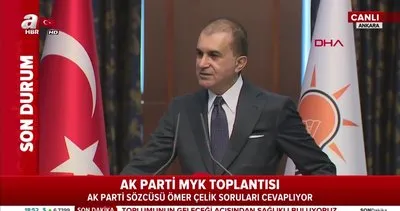 AK Parti Sözcüsü Ömer Çelik’ten MYK sonrası önemli açıklamalar | Video