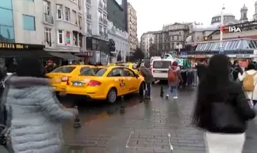Taksim’den Dolmabahçe’ye gitmek için 50 TL isteyen taksiciler turistleri isyan ettirdi
