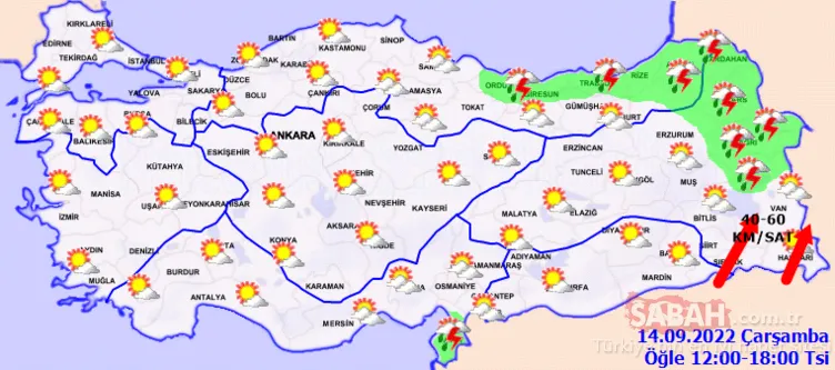 Meteoroloji Hava Durumu Raporu: 14 Eylül yarın İstanbul’da Hava Nasıl Olacak, yağmur var mı? Meteoroloji ile il il hava durumu tahminleri