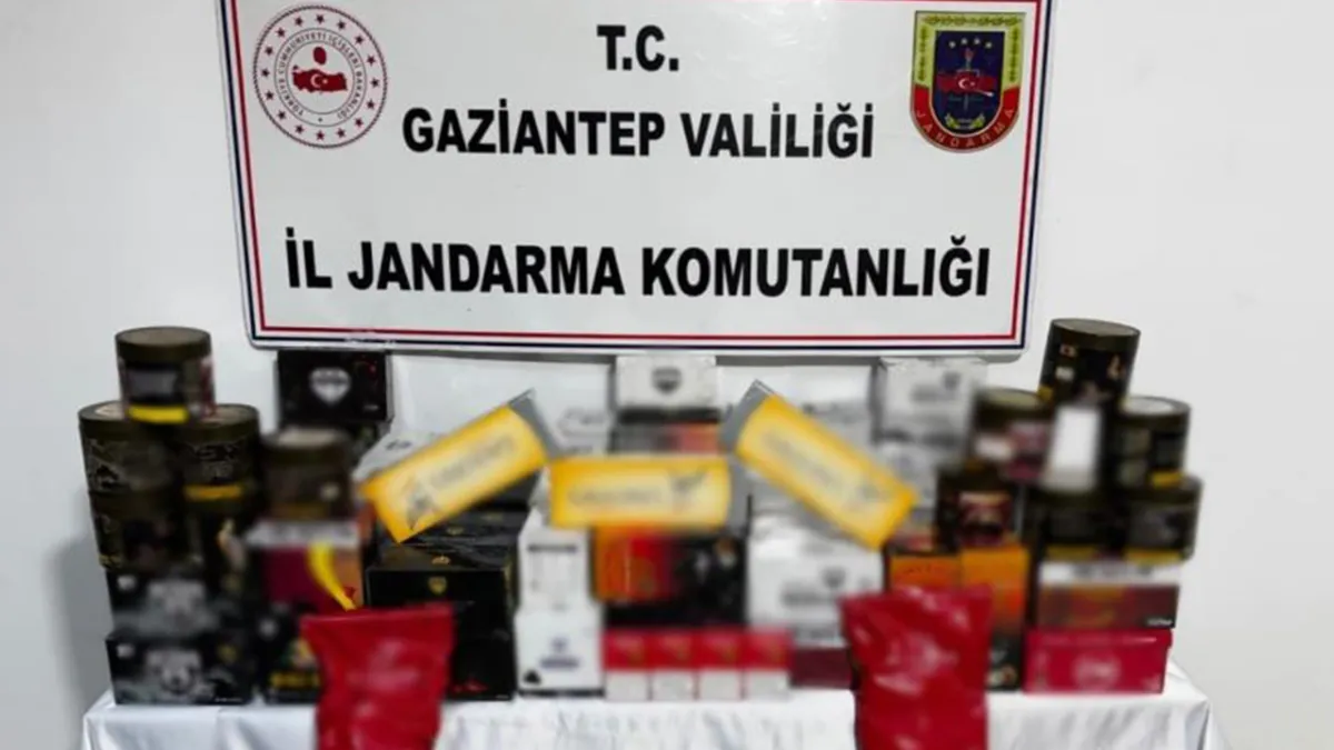 Gaziantep'te dev kaçakçılık operasyonu: 1,4 milyon TL değerinde malzeme ele geçirildi