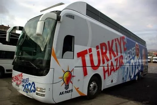 Başbakan Erdoğan'a özel uçak koltuklu otobüs