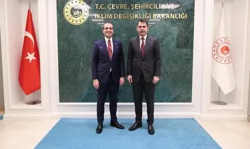 Bakan Kurum CHP’li Şişli Belediye Başkanı Resul Emrah Şahan’ı kabul etti