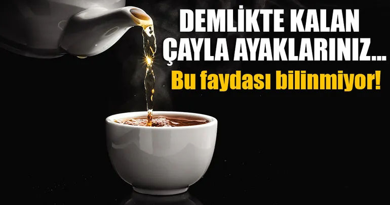 Demlikte kalan çayı atmayın