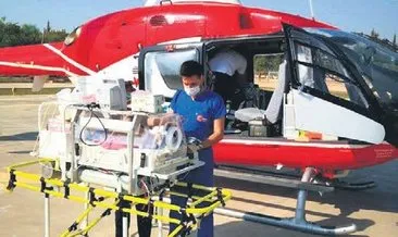 Ambulans helikopter Berat için havalandı