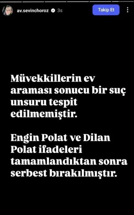 Dilan ve Engin Polat uyuşturucu kullanımı iddiasıyla gözaltına alınmıştı! İlk ifadeleri ortaya çıktı!
