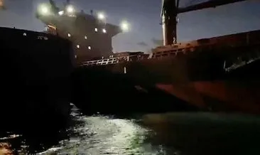 İstanbul açıklarında iki gemi çarpıştı #istanbul