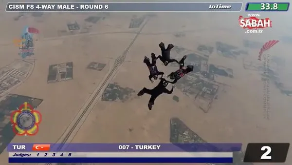 MSB paylaştı! TSK Paraşüt Takımımızın havadaki muhteşem görüntüleri | Video