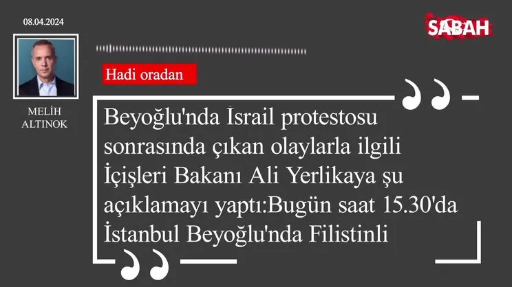 Melih Altınok | Hadi oradan