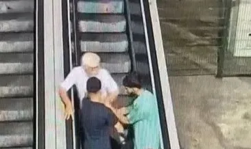 Taksim'de kabus dolu anlar: Yaşlı adamı takip edip boğazını sıktılar! İşte o anlar #istanbul