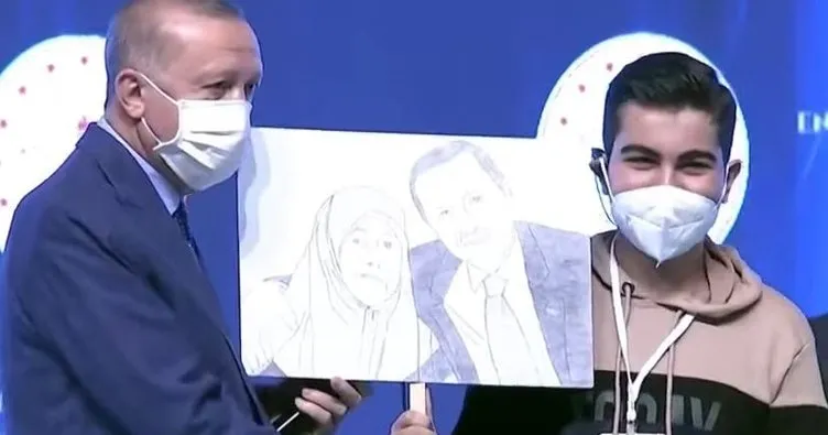 Engelli gençten Başkan Erdoğan’a anlamlı hediye