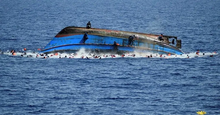 Bodrum açıklarında kaçak göçmenleri taşıyan tekne battı!