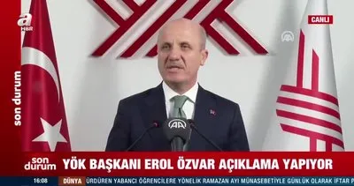 SON DAKİKA: YÖK Başkanı Erol Özvar’dan yüz yüze eğitim açıklaması | Video