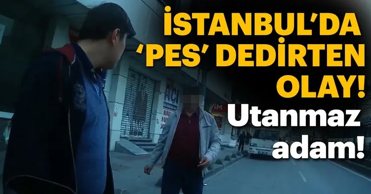 İstanbul’da pes dedirten olay... Bana değil duvara çarptın, görmedim”