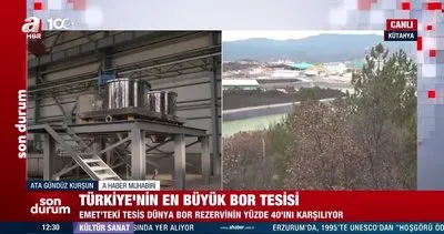 Türkiye’nin en büyük bor tesisi A Haber’de | Video