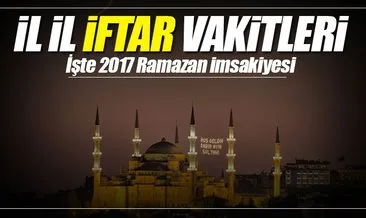 İftar saatleri ve imsakiye burada! - İftara ne kadar kaldı? - İşte il il iftar vakitleri