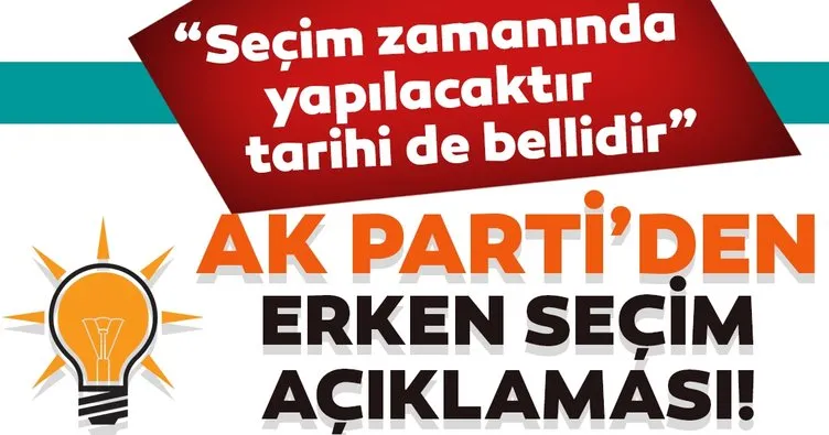 AK Parti Genel Başkanvekili Kurtulmuş: Erken seçim Türkiye’nin gündeminde değildir